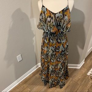 RVCA chiffon maxi dress